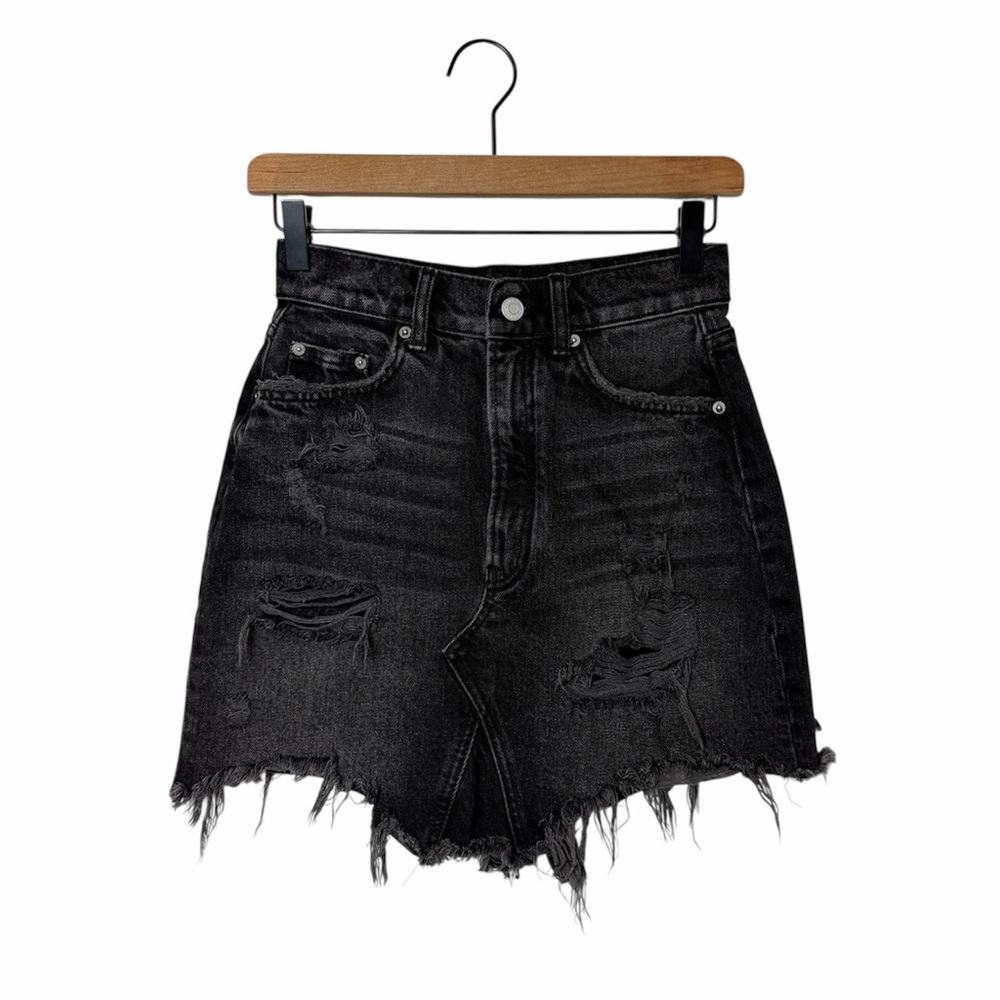 PILCRO BLACK SKIRT WOMEN'S SIZE 0 ANTHROPOLOGIE